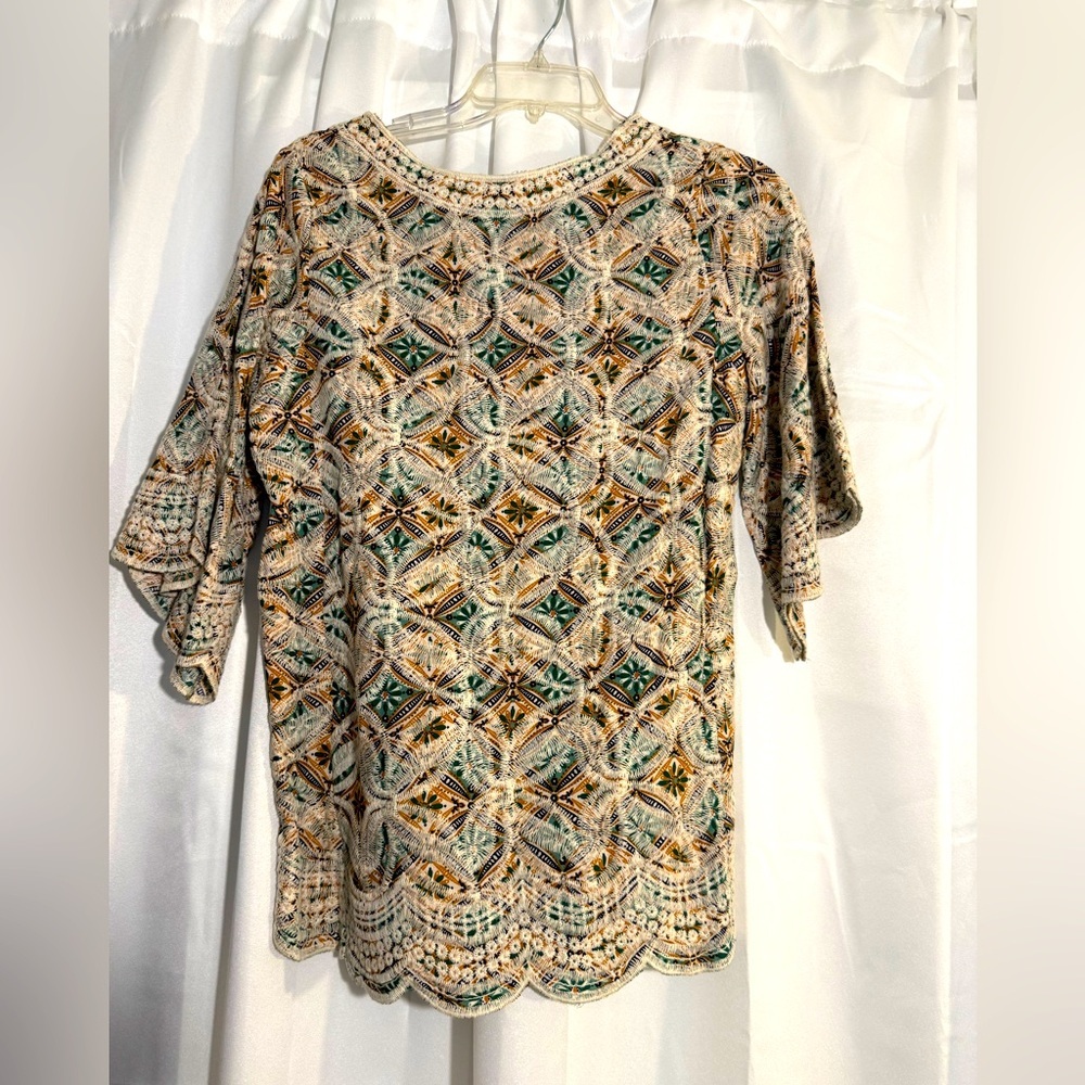Solitaire Boho Embroidered Blouse